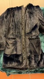 Pelliccia visone blu