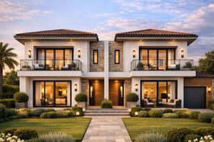 Ville a schiera di pregio con giardino