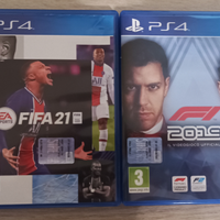 Fifa 21 e F1 2019 per Ps4