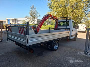 IVECO Daily 35C12 Cassone Fisso Lungo Gru Fassi F2