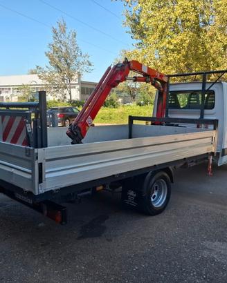 IVECO Daily 35C12 Cassone Fisso Lungo Gru Fassi F2