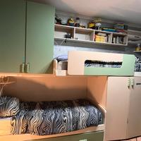 Cameretta con letto a castello+ 1 estraibile