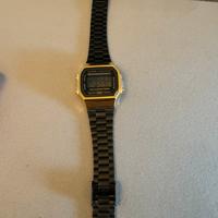 Casio A168WE Black/Gold