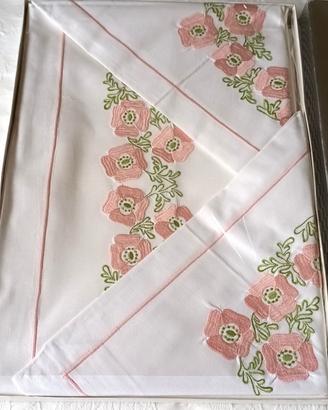 Set Lenzuolo matrimoniale + federe ricamati ZUCCHI