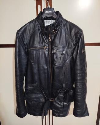 Giacca in pelle da moto Vintage Laverda 