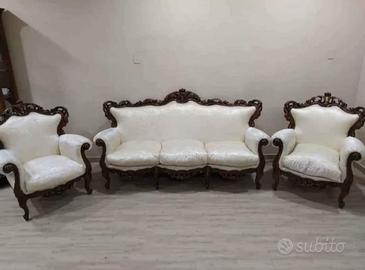 Salotto stile barocco/classico 3 pezzi – Legno 