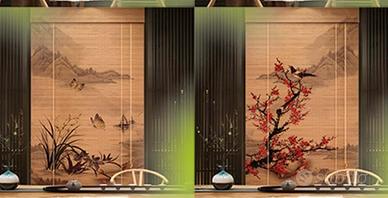 Tenda Bamboo pannello ornamentale cinese originale