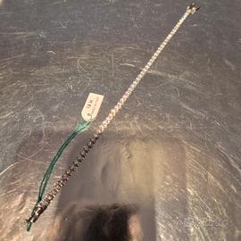 Bracciale tennis in oro bianco 750 zirconite