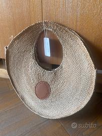 Borsa mare Falconieri in paglia/raffia nuova