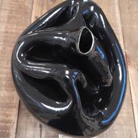 Vaso da interni in terracotta Galestro nero