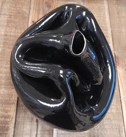 Vaso da interni in terracotta Galestro nero