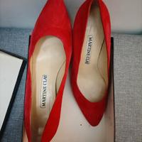 Scarpe rosse décolleté donna