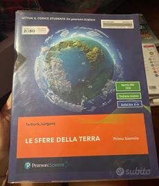 Libro di scienze “Le  sfere della terra” primo bie