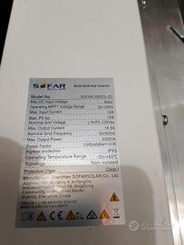 inverter fotovoltaico azzurro sofar 3000 TL g3