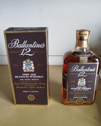 whisky Ballantine's vintage anni '80 con scatola