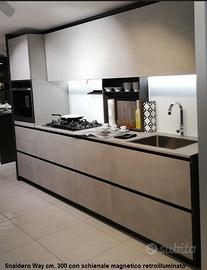 Cucina Snaidero Way cm. 300 finitura grigio pietra