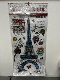 Adesivi da parete room decor tema Parigi nuovi