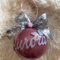 Pallina natalizia con nome