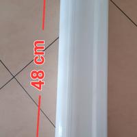 Tubo in alluminio bianco L. 48 cm  D. 14 cm NUOVO