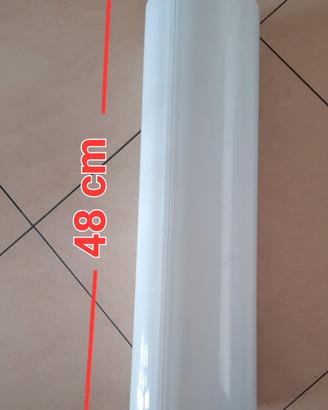 Tubo in alluminio bianco L. 48 cm  D. 14 cm NUOVO
