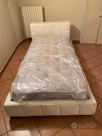 Letto singolo eco pelle