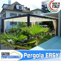 Pergola tetto scorrevole PVC certificata gazebo