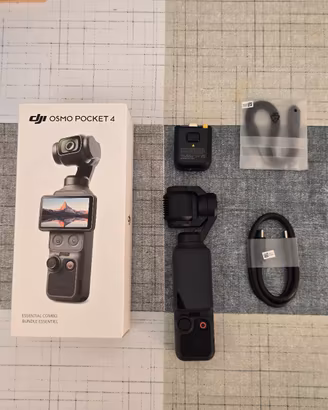 DJI Osmo Pocket 4 - Essential Combo Come Nuova