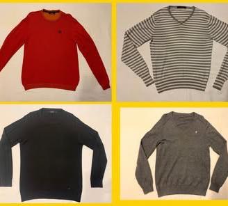 SET N. 4 PULLOVER ASSORTITI UOMO IN BLOCCO TG. M