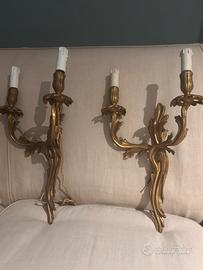 Appliques 1900 in Bronzo Francia