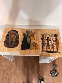 Quadri su Papiro Egiziano Dipinti a Mano - Ritratt