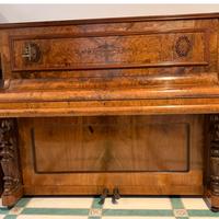 Pianoforte verticale Hermann in pregiata radica