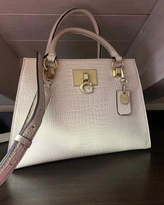 Borsa Guess Stephi Girlfriend Satchel bianca