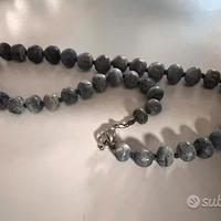 Collana corallo madrepora blu