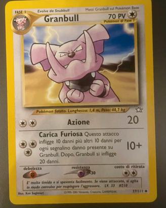 Granbull mazzo Neo Genesis
