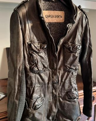 Giaccone in pelle da donna