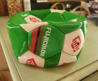 Pallone da calcio  in cuoio fuji color anni 80