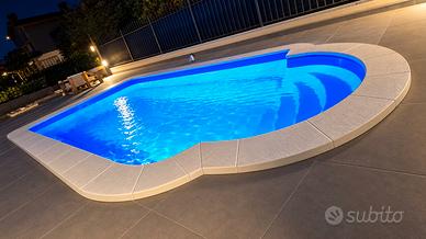 Margelle bordo piscina 50 cm rettilinee e curve