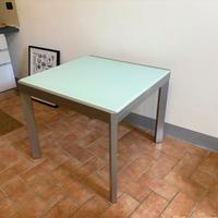 Tavolo Callegaris Cristallo e Acciaio allungabile