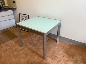 Tavolo Callegaris Cristallo e Acciaio allungabile