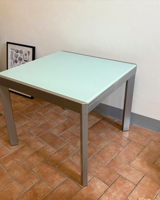Tavolo Callegaris Cristallo e Acciaio allungabile