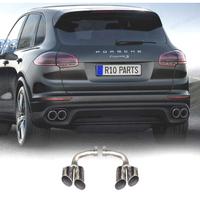 TERMINALI SCARICO PORSCHE CAYENNE 17- LOOK S CROMA