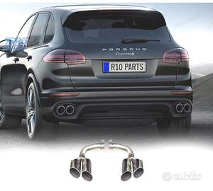 TERMINALI SCARICO PORSCHE CAYENNE 17- LOOK S CROMA
