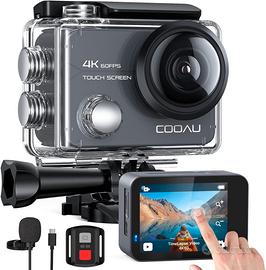 COOAU Action Cam Nativo 4K +TEKCAM Kit Accessori