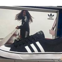 Adidas Nizza scarpe nera/bianca nuova n40