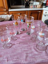 bicchieri birra collezione vintage