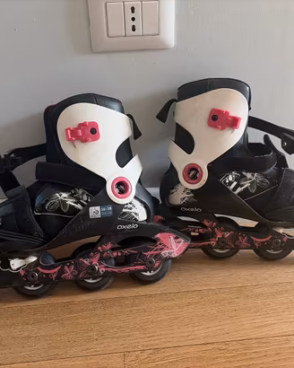 Pattini in linea taglia 36-38 + casco Bell