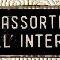 Targa tabella ABBIGLIAMENTO ORIGINALE EPOCA 1970