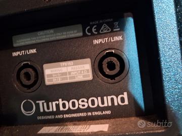 4  Casse passive  Turbosound  3 vie  2000 watt