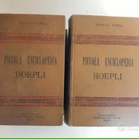 PICCOLA ENCICLOPEDIA HOEPLI 2 VOLUMI DEL 1892-1895