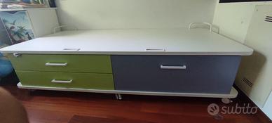 Struttura con cassetti letto singolo ragazzo